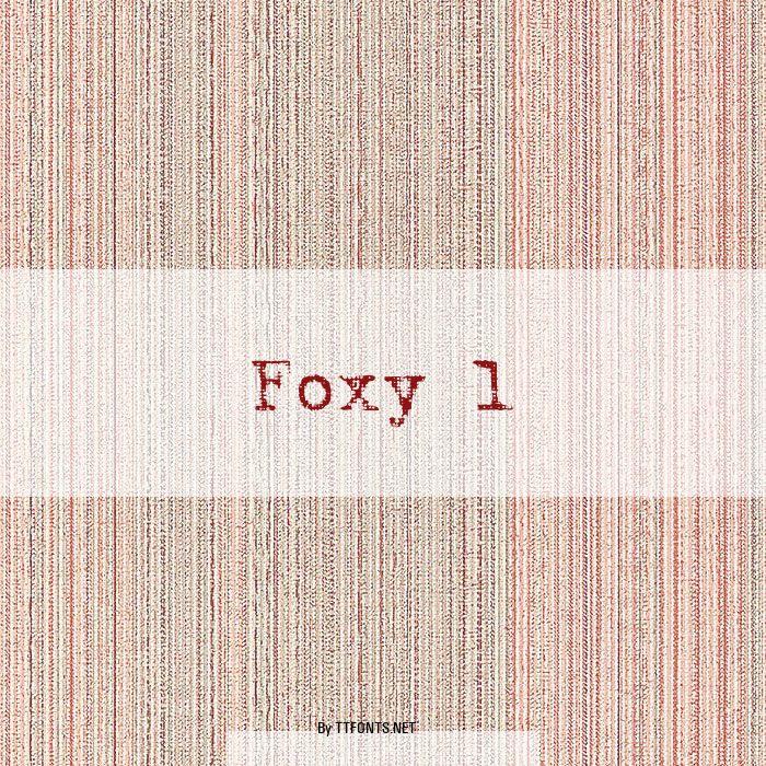 Foxy 1 example